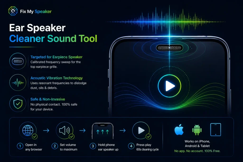 Ear Speaker Cleaner Sound