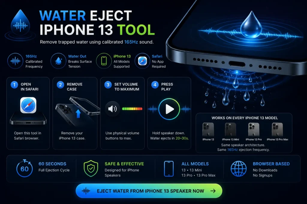 Water Eject iPhone 13